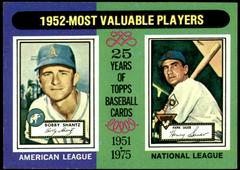 1952 MVP's [Bobby Shantz, Hank Sauer] #190 Baseball Cards 1975 Topps Prices