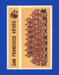 San Francisco 49ers Football Cards 1960 Topps Prices