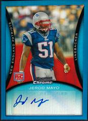 Jerod Mayo [Autograph Blue Refractor] Football Cards 2008 Bowman Chrome Prices