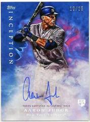 Aaron Judge [Autograph Blue] #112 Baseball Cards 2017 Topps Inception Prices