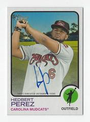 Hedbert Perez #ROA-HP Baseball Cards 2022 Topps Heritage Minor League Real One Autographs Prices