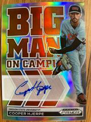 Cooper Hjerpe [Autograph Silver] Baseball Cards 2022 Panini Prizm Draft Picks Big Man on Campus Prices