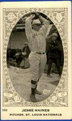 Jesse Haines #103 Baseball Cards 1922 Neilson's Chocolate Type I Prices