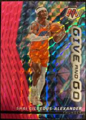 Shai Gilgeous Alexander [Pink Fluorescent] #10 Basketball Cards 2022 Panini Mosaic Give and Go Prices