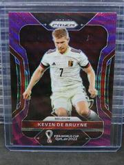 Kevin De Bruyne [Purple Wave] #19 Soccer Cards 2022 Panini Prizm World Cup Prices