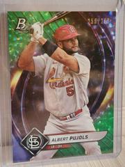 Albert Pujols [Emerald Ice Foil] #2 Baseball Cards 2022 Bowman Platinum Prices