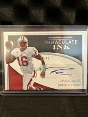 Russell Wilson #IN-RWI Football Cards 2022 Panini Immaculate Collegiate Ink Autographs Prices