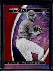 David Peterson [Ruby Wave] #15 Baseball Cards 2021 Panini Chronicles Titan Prices