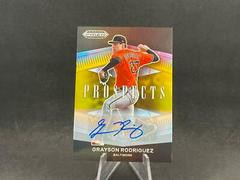 Grayson Rodriguez [Autograph Gold Prizm] Baseball Cards 2021 Panini Prizm Draft Picks Prospects Prices