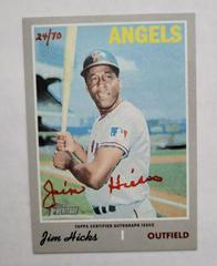 Jim Hicks [Red Ink] #JHI Baseball Cards 2019 Topps Heritage Real One Autographs Prices