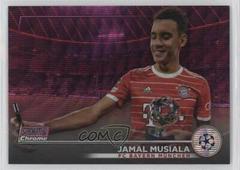 Jamal Musiala [Pink Wave] #42 Soccer Cards 2022 Stadium Club Chrome UEFA Competitions Prices