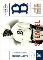 Casey Stengel Baseball Cards 2001 Upper Deck Legends of NY Prices