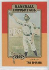 Tris Speaker #11 Baseball Cards 1980 Baseball Immortals Prices