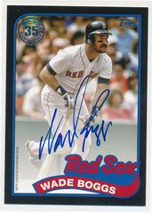 Wade Boggs [Black] #89BA-WB Baseball Cards 2024 Topps 1989 Autograph Prices