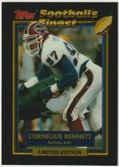 Cornelius Bennett #2 Football Cards 1992 Topps Finest Prices