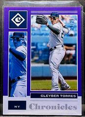 Gleyber Torres [Purple] Baseball Cards 2021 Panini Chronicles Prices