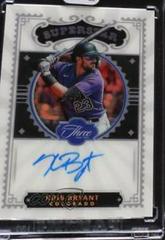 Kris Bryant [Gold] Baseball Cards 2022 Panini Three and Two Superstar Signatures Prices