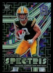 Christian Watson #RSP-CWA Football Cards 2022 Panini Spectra Rookie Spectris Prices