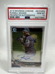 Russell Wilson #BCPA-RW Baseball Cards 2018 Bowman Chrome Prospects Autographs Prices