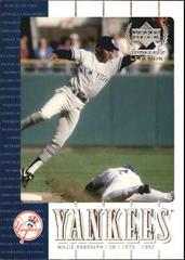 Willie Randolph #10 Baseball Cards 2000 Upper Deck Yankees Legends Prices