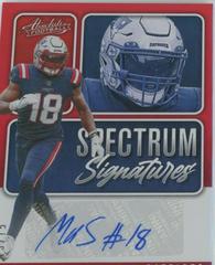 Matthew Slater [Red] #SPEC-MS Football Cards 2022 Panini Absolute Spectrum Signatures Prices