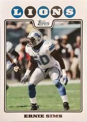 Ernie Sims #227 Football Cards 2008 Topps Prices