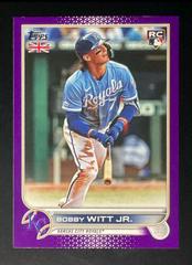 Bobby Witt Jr. [Purple] #50 Baseball Cards 2022 Topps UK Edition Prices