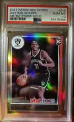 Day'Ron Sharpe [Artist Proof Gold] Basketball Cards 2021 Panini Hoops Prices