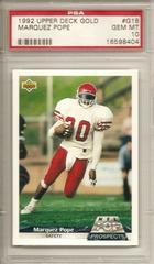 Marquez Pope #G18 Football Cards 1992 Upper Deck Gold Prices
