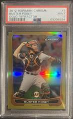 Buster Posey [Gold Refractor] #3 Baseball Cards 2012 Bowman Chrome Prices