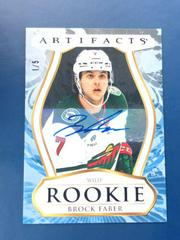 Brock Faber [Black Autograph] #189 Hockey Cards 2023 Upper Deck Artifacts Prices