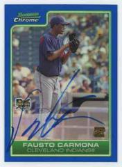 Fausto Carmona [Refractor Autograph] Baseball Cards 2006 Bowman Chrome Prices