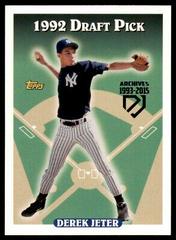 Derek Jeter [1993 Blue Foil] #DJ-1 Baseball Cards 2017 Topps Archives Derek Jeter Retrospective Prices