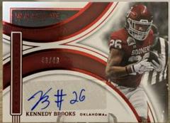Kennedy Brooks [Ruby] #II-KBR Football Cards 2022 Panini Immaculate Collegiate Introductions Autographs Prices