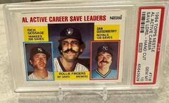 AL Active Career Save Leaders #718 Baseball Cards 1984 Topps Nestle Prices