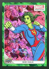 She-Hulk [Green Crackle] #97 Marvel 2023 Upper Deck Platinum Prices