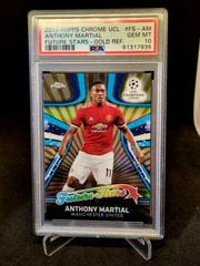Anthony Martial [Gold] Soccer Cards 2017 Topps Chrome UEFA Champions League Future Stars Prices