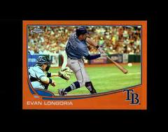 Evan Longoria [Orange Refractor] #11 Baseball Cards 2013 Topps Chrome Prices