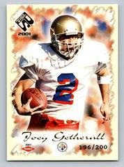 Joey Getherall #155 Football Cards 2001 Pacific Private Stock Prices