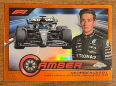 George Russell [Orange Refractor] #CAM-GR Racing Cards 2023 Topps Chrome Formula 1 Camber Prices
