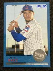 Javier Baez [Blue] Baseball Cards 2019 Topps Archives Snapshots Prices