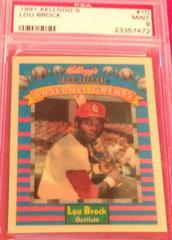 Lou Brock #10 Baseball Cards 1991 Kellogg's Prices
