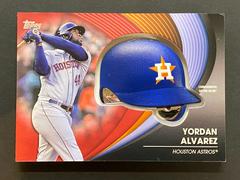Yordan Alvarez [Red] #BH-YA Baseball Cards 2022 Topps Batting Helmet Relic Prices