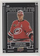 Sebastian Aho [Gold] Hockey Cards 2022 Upper Deck UD Portraits Prices