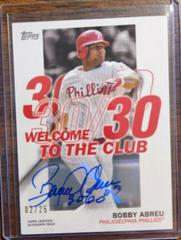 Bobby Abreu Baseball Cards 2023 Topps Welcome to the Club Autographs Prices