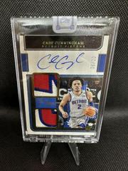 Cade Cunningham [Gold] #RJ-CCH Basketball Cards 2021 Panini One and One Rookie Jersey Autographs Prices
