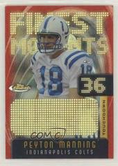 Peyton Manning #FM36 Football Cards 2005 Topps Finest Manning Moments Prices