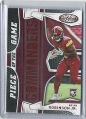 Brian Robinson Jr. [Red] #PG-BR Football Cards 2022 Panini Certified Piece of the Game Prices