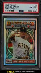 Carlos Garcia [Refractor] #4 Baseball Cards 1993 Finest Prices