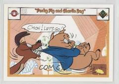 Porky pig and Charlie dog #96/105 Baseball Cards 1990 Upper Deck Comic Ball Prices